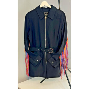 PRIDE NWT Fringe Shorts, Jumpsuit Adult Size L STATEMENT PIECE